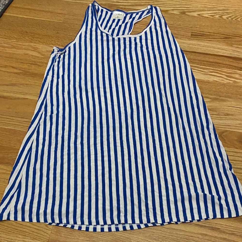 Soma Blue and White Striped dress